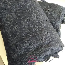 پارچه کارشده مروارید دوزی
