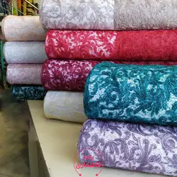 پارچه گیپور پولک دار