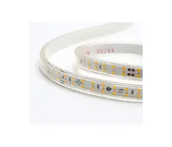 ریسه ال ای دی 2835 تراکم 180 ،220 ولت نور انبه ای قرقره 100 متری لوپ لایت