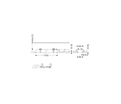 چراغ LED خطی توکار عمق کم اینفینیتی(DS) 31 وات با نور یخی با دیفیوزر اکریلیک - سفيد، مازی نور