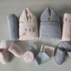 سرویس حوله عروس و داماد 10 تیکه dilay