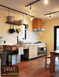 کابینت چوبی فلزی کد UK0560 | متال وود MetalWood