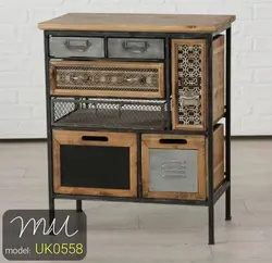 کمد چوبی فلزی کد UK0558