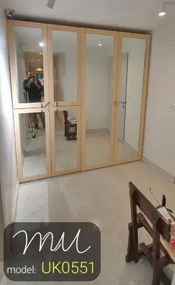 کمد چوبی فلزی کد UK0551 | متال وود MetalWood