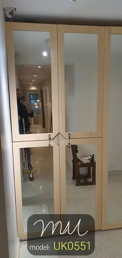 کمد چوبی فلزی کد UK0551 | متال وود MetalWood