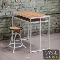 میز کار چوبی فلزی MK0507