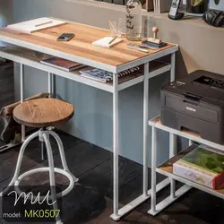 میز کار چوبی فلزی MK0507