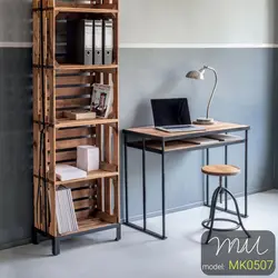 میز کار چوبی فلزی MK0507