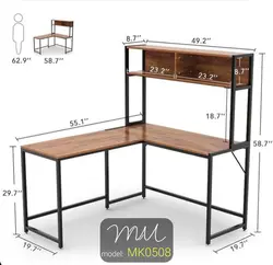 میز کار چوبی فلزی MK0508