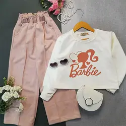 کراپ شلوار دخترانه باربی | ست مجلسی عید