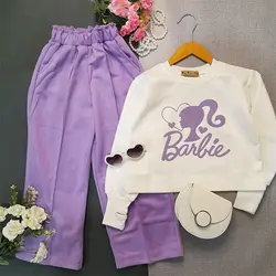 کراپ شلوار دخترانه باربی | ست مجلسی عید