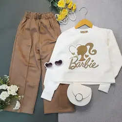 کراپ شلوار دخترانه باربی | ست مجلسی عید