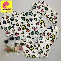 ست شومیز شلوار دخترانه heart سفید | ست عید