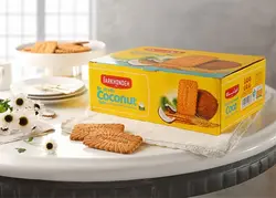 بیسکویت پذیرایی ۱۷۳۰ گرمی فرخنده با طعم نارگیل