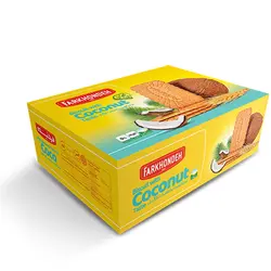 بیسکویت پذیرایی ۱۷۳۰ گرمی فرخنده با طعم نارگیل