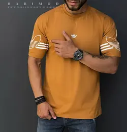 تیشرت قواره‌دار آستین خط‌دار ADIDAS کد 20211