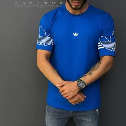 تیشرت قواره‌دار آستین خط‌دار ADIDAS کد 20211