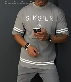 تیشرت قواره دار استاندارد SIKSILK کد 26011