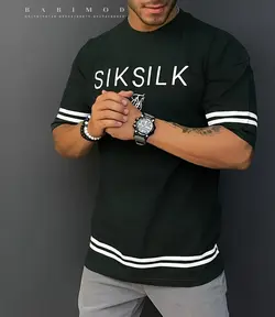 تیشرت قواره دار استاندارد SIKSILK کد 26011