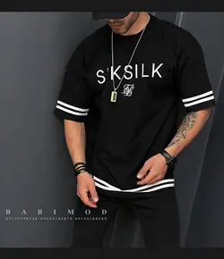 تیشرت قواره دار استاندارد SIKSILK کد 26011