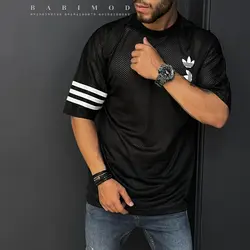 تیشرت قواره دار تمام تور تریکو ADIDAS کد 21898