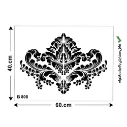 شابلون طرح داماسک کد B 808 ابعاد 40*60