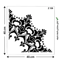 شابلون طرح ماندالا کد Z 139 ابعاد 40*40 ربع دایره