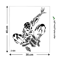 شابلون طرح مرد عنکبوتی کد Z 424 ابعاد 40*30