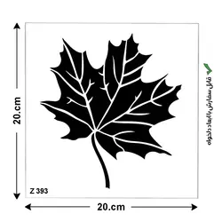 شابلون طرح برگ کد Z 393 ابعاد 20*20