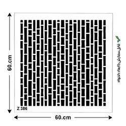 شابلون طرح بامبو کد Z 386 ابعاد 60*60