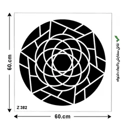 شابلون طرح هندسی کد Z 382 ابعاد 60*60