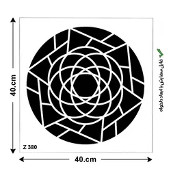 شابلون طرح هندسی کد Z 380 ابعاد 40*40