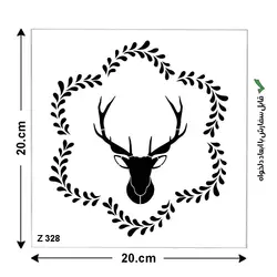 شابلون طرح گوزن کد Z 328 ابعاد 20*20