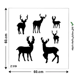 شابلون طرح گوزن کد Z 319 ابعاد 60*60