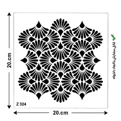 شابلون طرح هنری کد Z 324 ابعاد 20*20