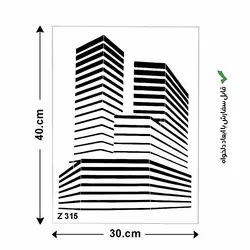 شابلون طرح ساختمان کد Z 315 ابعاد 40*30