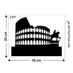 شابلون طرح هنری کد Z 277 ابعاد 30*20