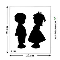 شابلون طرح کودک کد Z 216 ابعاد 20*20