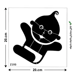 شابلون طرح کودک کد Z 213 ابعاد 20*20