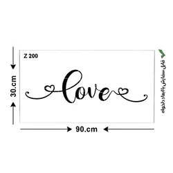 شابلون طرح عشق کد Z 200 ابعاد 90*30