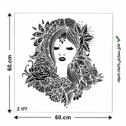 شابلون طرح هنری کد Z 177 ابعاد 60*60