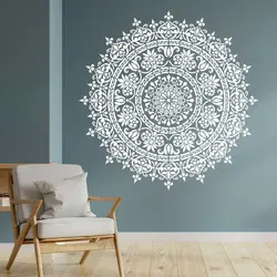 شابلون طرح ماندالا کد C 7 ابعاد 60*60 دایره کامل