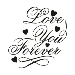 شابلون طرح عشق کد B 1031 ابعاد 40*40