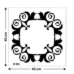 شابلون طرح قاب اینه کد B 964 ابعاد 40*40