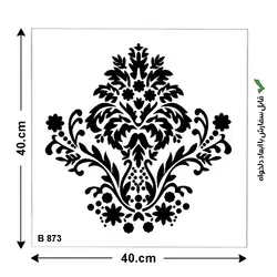 شابلون طرح داماسک کد B 873 ابعاد 40*40