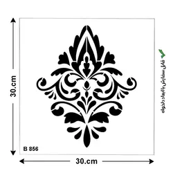 شابلون طرح داماسک کد B 856 ابعاد 30*30