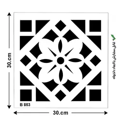 شابلون طرح پرشین کد B 853 ابعاد 30*30