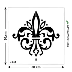 شابلون طرح داماسک کد B 841 ابعاد 30*30