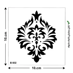 شابلون کد B 832 ابعاد 10*10