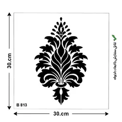 شابلون طرح داماسک کد B 813 ابعاد 30*30